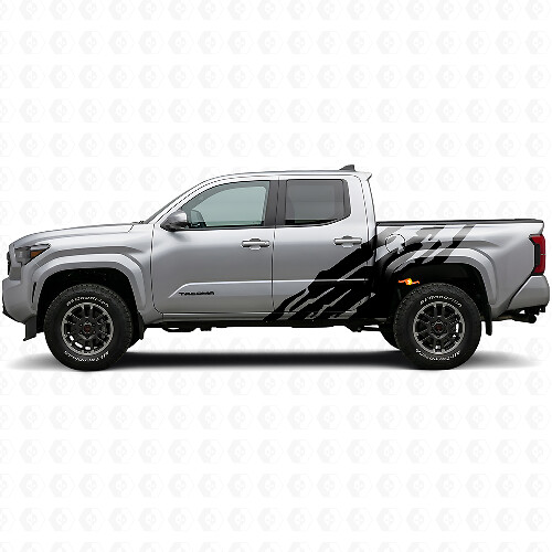 Autocollant Vinyle Latéral Motif Projection de Boue pour Toyota Tacoma 2023+ 1