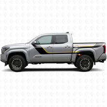 Kit de décalcomanies vinyle à bandes jumelles pour porte et côté arrière pour Toyota Tacoma 2023+ 2