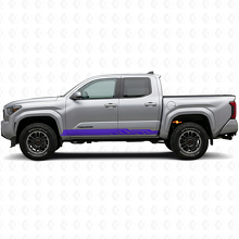 Autocollant en vinyle à bandes incurvées entrelacées pour panneau latéral Toyota Tacoma 2023+ 2