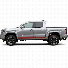 Autocollant en vinyle à bandes incurvées entrelacées pour panneau latéral Toyota Tacoma 2023+ 3
