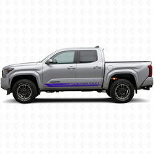 Autocollant en vinyle à rayures incurvées à damier pour les bas de caisse Toyota Tacoma 2023+ 2