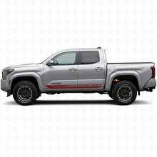 Autocollant en vinyle à rayures incurvées à damier pour les bas de caisse Toyota Tacoma 2023+ 3