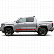 Autocollant vinyle à rayures style topographique pour portes Toyota Tacoma 2023+ 3