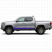 Autocollant en vinyle pour bas de caisse avec bandes courbes entrelacées pour Toyota Tacoma 2015-2023 2