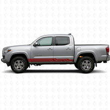 Autocollant en vinyle pour bas de caisse avec bandes courbes entrelacées pour Toyota Tacoma 2015-2023 3