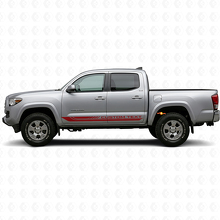 Autocollant en vinyle à rayures courbes à damier pour bas de caisse Toyota Tacoma 2015-2023 3