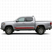 Autocollant vinyle à rayures de style topographique pour portes Toyota Tacoma 2015-2023 3