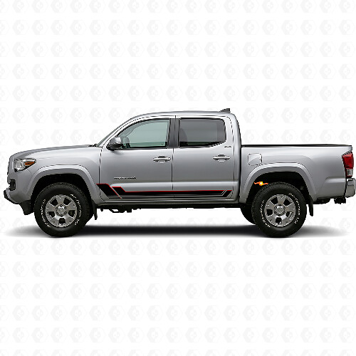 Kit de décalcomanies en vinyle à bandes doubles pour bas de caisse Toyota Tacoma 2015-2023 1