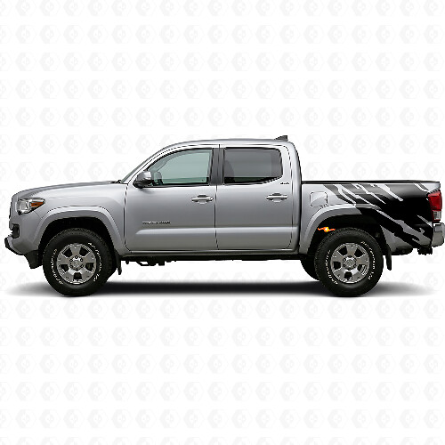 Autocollant vinyle graphique éclaboussures de boue arrière latéral pour Toyota Tacoma 2015-2023