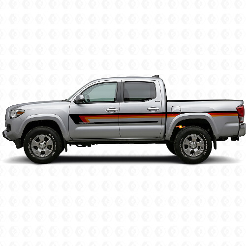 Autocollant Vinyle à Trois Bandes pour Porte de Toyota Tacoma 2015-2023