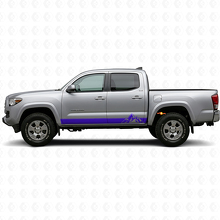 Kit de décalcomanies en vinyle à bandes style montagnes pour bas de caisse Toyota Tacoma 2015-2023 2