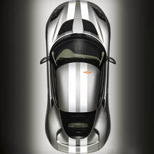 Kit de décalcomanies en vinyle à bandes jumelles pour capot, toit, coffre pour Lotus Elise 2008 2