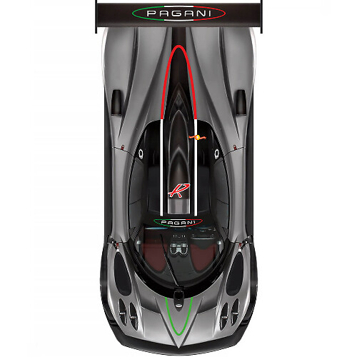 Autocollant Vinyle Lettrage Style Italien pour Capot Toit Côté pour Pagani Zonda R 1