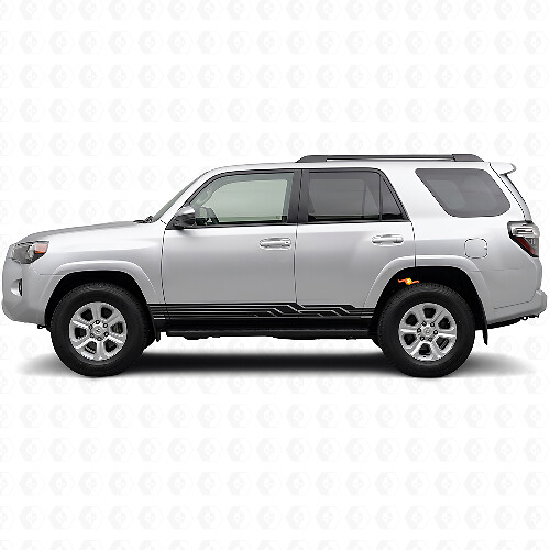 Autocollant en vinyle à bandes entrelacées pour bas de caisse Toyota 4Runner 2009-2024 1