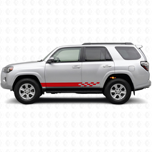 Autocollant en vinyle à rayures à damier pour bas de caisse Toyota 4Runner 2009-2024 3