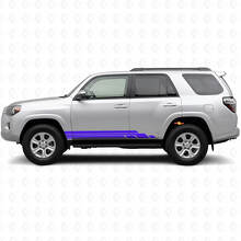 Kit d'autocollants en vinyle pour bas de caisse à bandes courbes pour Toyota 4Runner 2009-2024 2
