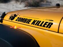 Paire capot zombie killer bullet JEEP WRANGLER RUBICON DODGE TRUCK FJ CRUISER autocollant autocollant vinyle 2