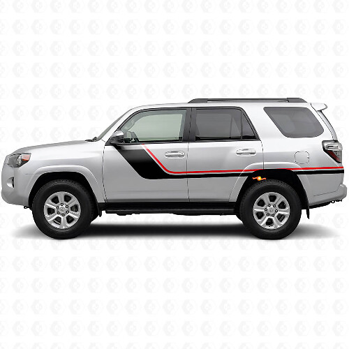 Kit de décalcomanies latérales à bandes jumelles pour Toyota 4Runner 2009-2024_1