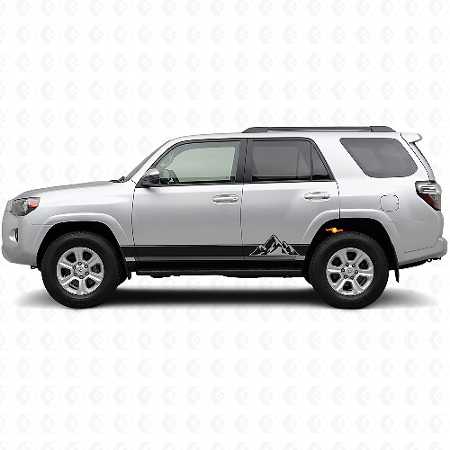 Kit de décalcomanies en vinyle bandes style montagnes pour bas de caisse Toyota 4Runner 2009-2024 1