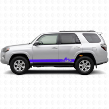 Kit de décalcomanies en vinyle bandes style montagnes pour bas de caisse Toyota 4Runner 2009-2024 2