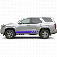 Autocollant en vinyle avec rayures à damier pour bas de caisse Toyota 4Runner 2024+ 2