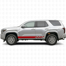 Autocollant en vinyle avec rayures à damier pour bas de caisse Toyota 4Runner 2024+ 3