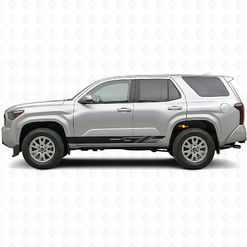Autocollant en vinyle décoré à rayures pour bas de caisse Toyota 4Runner 2024+ 1