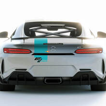 Kit d'autocollants en vinyle Racing GT2 Pro pour capot latéral, toit et coffre pour Mercedes AMG GT 6