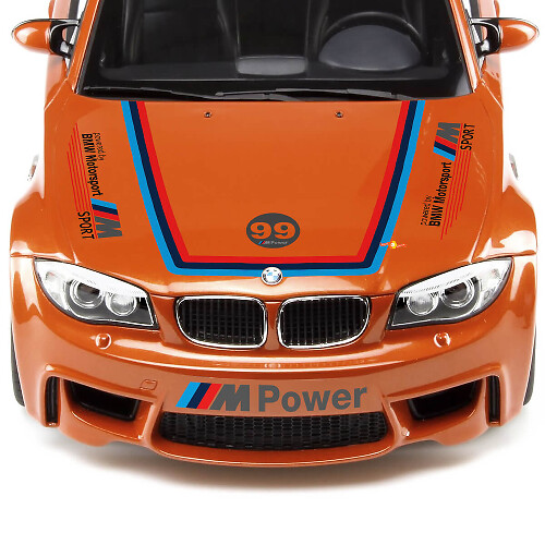 Kit de décalcomanie en vinyle pour capot latéral et pare-chocs M Power pour BMW 1M Coupé E82 1