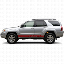 Autocollant en vinyle pour bas de caisse à rayures entrelacées pour Toyota 4Runner 2002-2009 3