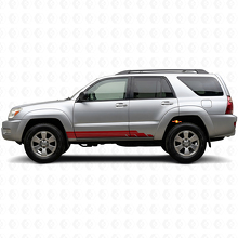 Kit d'autocollants en vinyle à bandes incurvées pour bas de caisse Toyota 4Runner 2002-2009 3