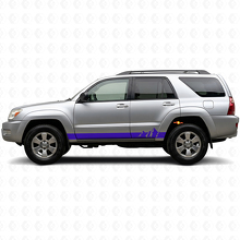 Kit de décalcomanie vinyle bandes style montagnes pour bas de caisse Toyota 4Runner 2002-2009 2