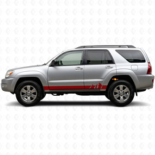 Kit de décalcomanie vinyle bandes style montagnes pour bas de caisse Toyota 4Runner 2002-2009 3