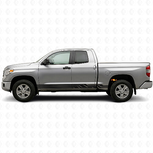 Autocollant en vinyle pour bas de caisse à rayures entrelacées pour Toyota Tundra 2007-2021 1