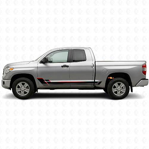 Kit de décalcomanie en vinyle à double bande pour bas de caisse Toyota Tundra 2007-2021