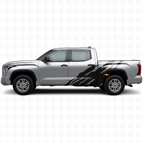 Autocollant vinyle latéral graphique éclaboussures de boue pour Toyota Tundra 2022+ 1