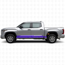 Autocollant en vinyle avec bandes entrelacées pour bas de caisse Toyota Tundra 2022+ 2