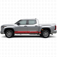 Autocollant en vinyle avec bandes entrelacées pour bas de caisse Toyota Tundra 2022+ 3