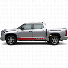 Autocollant en vinyle à bandes à damier pour bas de caisse Toyota Tundra 2022+ 3