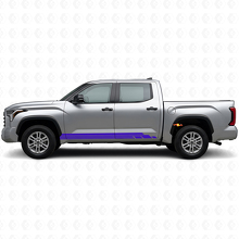 Kit d'autocollants en vinyle pour bas de caisse à bandes courbes pour Toyota Tundra 2022+ 2