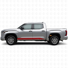 Kit d'autocollants en vinyle pour bas de caisse à bandes courbes pour Toyota Tundra 2022+ 3
