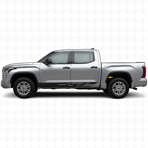 Autocollant en vinyle de bas de caisse à rayures décorées pour Toyota Tundra 2022+