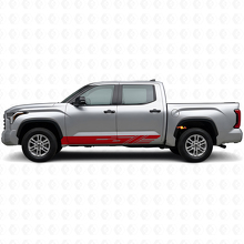 Autocollant en vinyle de bas de caisse à rayures décorées pour Toyota Tundra 2022+ 3