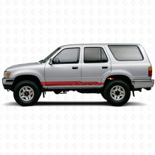 Autocollant en vinyle pour bas de caisse à rayures entrelacées pour Toyota 4Runner 1989-1995 3