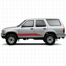 Kit de décalcomanies en vinyle pour bas de caisse avec bandes courbes pour Toyota 4Runner 1989-1995 3