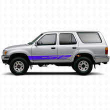 Autocollant Vinyle Décoratif de Bas de Caisson avec Bandes pour Toyota 4Runner 1989-1995 2