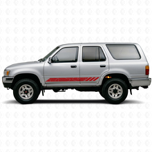 Autocollant en vinyle à rayures style topographique pour portes Toyota 4Runner 1989-1995 3