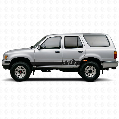 Autocollant en vinyle pour bas de caisse à larges bandes montagnes pour Toyota 4Runner 1989-1995 1