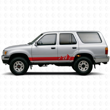 Autocollant en vinyle pour bas de caisse à larges bandes montagnes pour Toyota 4Runner 1989-1995 3