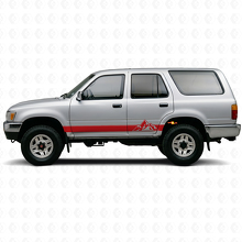 Kit d'autocollants en vinyle de bas de caisse style montagnes pour Toyota 4Runner 1989-1995 3
